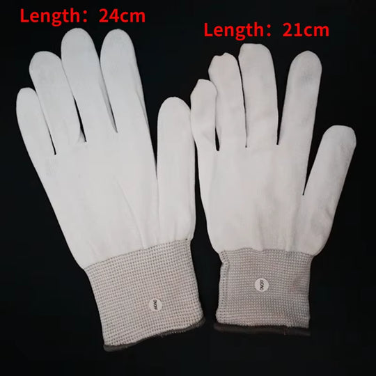 Halloween LED Gloves Neon Glowing Party Light Props Luminous Flashing Skull Gloves Stage Costume Christmas Children'S Day Gift