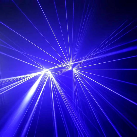 Multi-Beam Laser Gloves Stage Performance Lighting Props Glow Stick Party Atmosphere Light Blue 2-In-1 Laser Light
