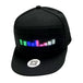 USB Rechargeable Unisex Baseball Cap Bluetooth APP Programmable LED Scrolling Message Display Board Hip Hop Street Snapback Hat