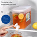 3.5L Large Capacity Cold Water Pitcher Cold Kettle with Faucet in Refrigerator Iced Beverage Dispenser Refrigerator and Spigot