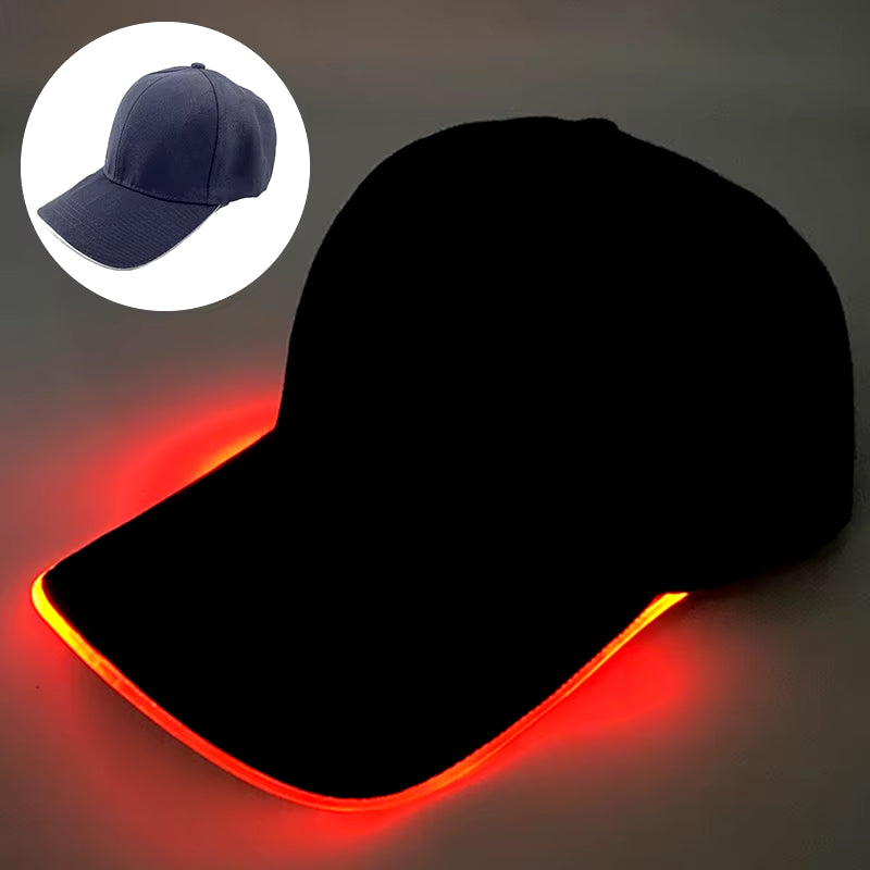 LED Christmas Baseball Hat Christmas Tree Snowman Pattern Men'S and Women'S Baseball Caps Christmas Happy near Year Light Hat