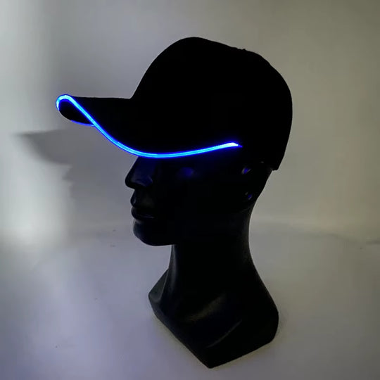 LED Light up Baseball Hat Flashing Glow Rave Party Cap for Hip-Hop Club Bar Stage Performance Fashion Supplies for Women Men