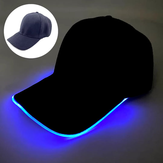 LED Light up Baseball Hat Flashing Glow Rave Party Cap for Hip-Hop Club Bar Stage Performance Fashion Supplies for Women Men
