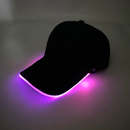 LED Light up Baseball Hat Flashing Glow Rave Party Cap for Hip-Hop Club Bar Stage Performance Fashion Supplies for Women Men