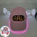 Kawaii Anime Dr.Slump LED Glowing Arale Baseball Hat Light up Cap with Angel Wings Birthday Party Neon Cosplay Hat Costume Gift