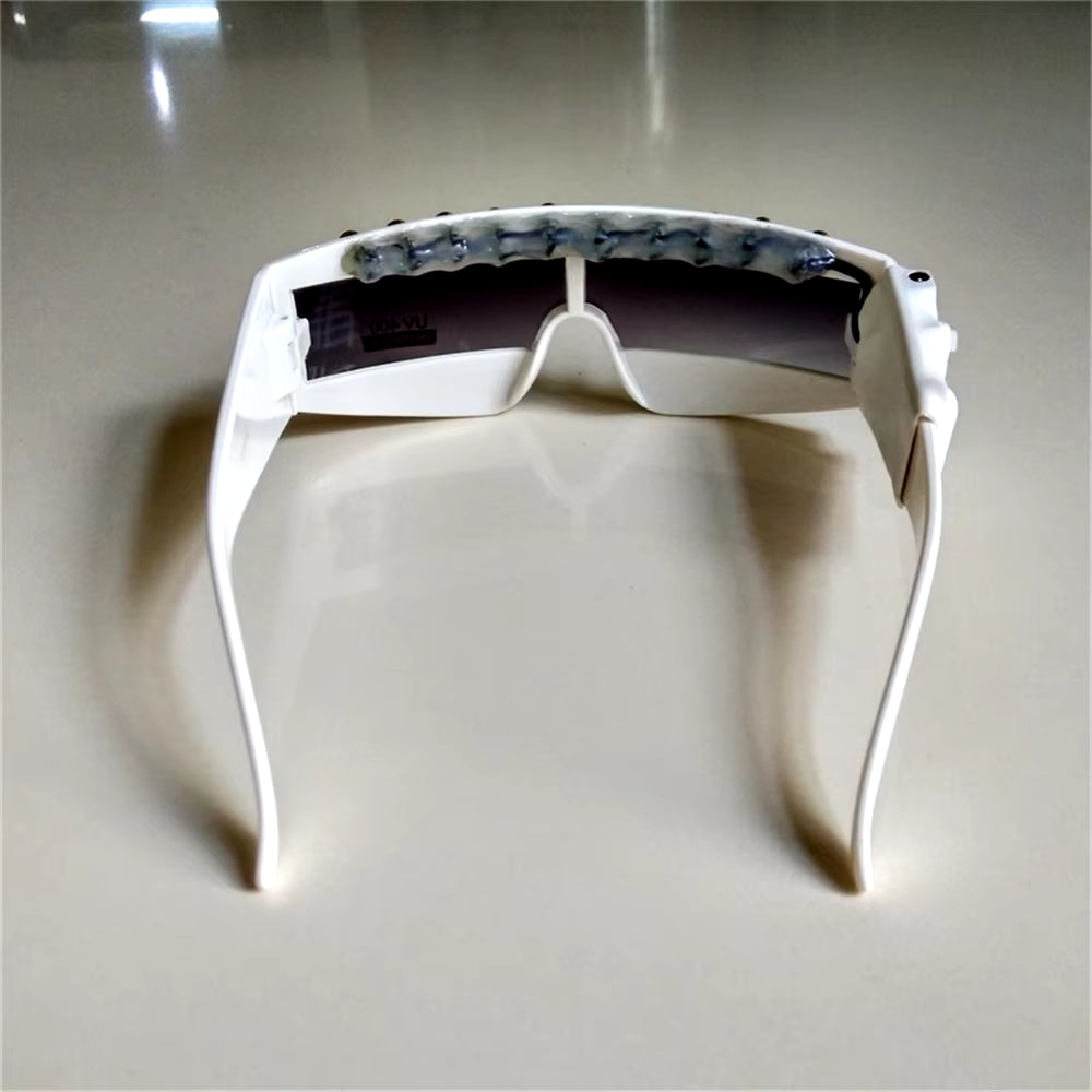 Cool Red Laser Glasses Gloves Performance DJ Laserman Show Sunglasses Costumes Stage Dance Cosplay Halloween Night Club Props