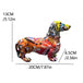 Colorful Standing French Bulldog Resin Statue Decoration, Pet Dog DIY Graffiti Crafts, Desktop Animal Statue Ornament.