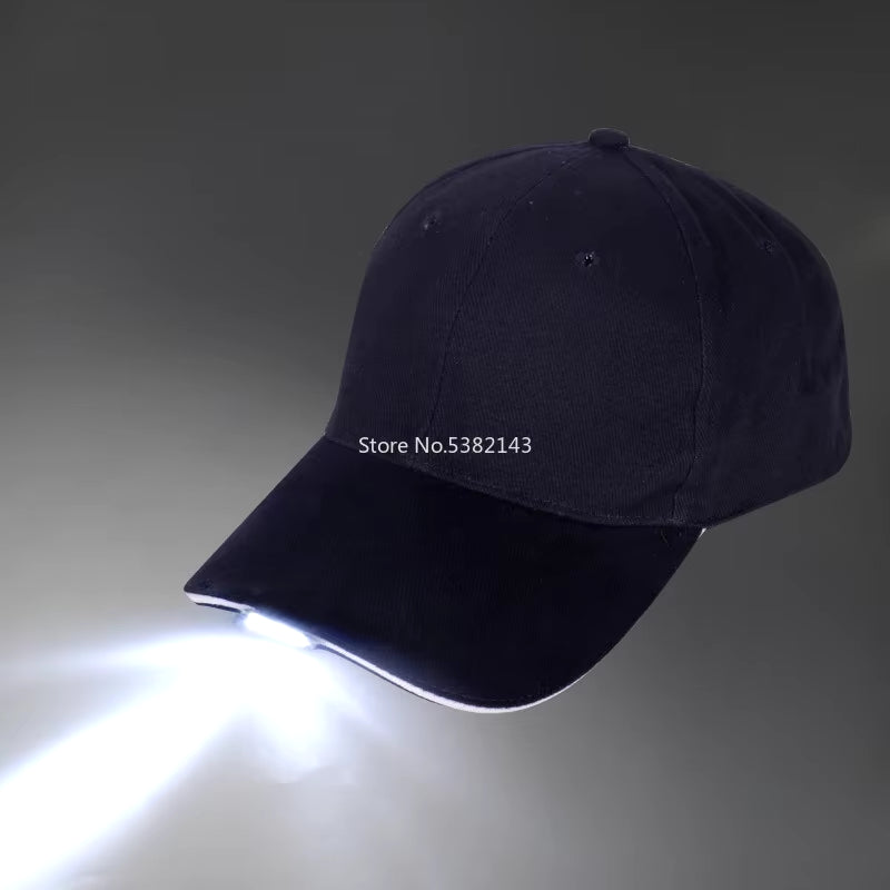 Fashion Bright Glow in Dark Reading Fishing Jogging Light up LED Sport Hat Baseball Caps Luminous Holiday Hat for Unisex