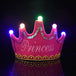 LED Crown Headband Happy Birthday Cap Girl Boy Luminous Hat Headband for Adult Kids Birthday Party Photo Props Decor Baby Shower