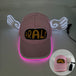 Kawaii Anime Dr.Slump LED Glowing Arale Baseball Hat Light up Cap with Angel Wings Birthday Party Neon Cosplay Hat Costume Gift