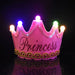 LED Crown Headband Happy Birthday Cap Girl Boy Luminous Hat Headband for Adult Kids Birthday Party Photo Props Decor Baby Shower