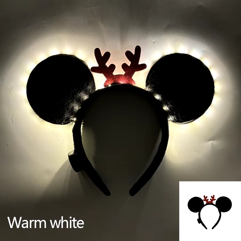 LED Christmas Baseball Hat Christmas Tree Snowman Pattern Men'S and Women'S Baseball Caps Christmas Happy near Year Light Hat