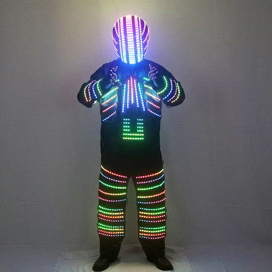 Science Fiction LED Color Burst Light Clothing, Bars and Nightclubs, Fluorescent Helmets, Laser Gloves, LED Props