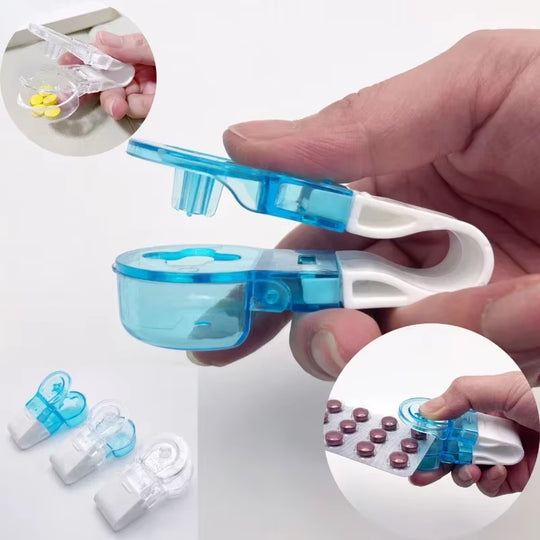 1PC Portable Pill Taker Medicine Storage Box anti Pollution Pill Tablet Crusher for Personal Health Care
