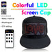 DIY LED Light Display Screen Smart Matrix Hat APP Controlled Display Signs Caps Bluetooth Baseball Hat Hip Hop Party Cool Decor