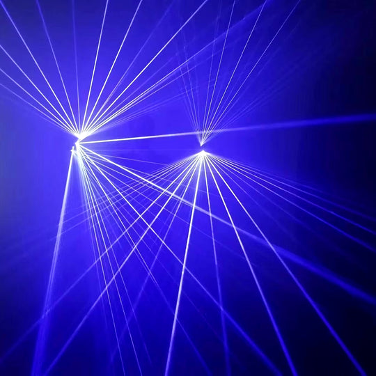 Multi-Beam Laser Gloves Stage Performance Lighting Props Glow Stick Party Atmosphere Light Blue 2-In-1 Laser Light