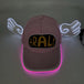Kawaii Anime Dr.Slump LED Glowing Arale Baseball Hat Light up Cap with Angel Wings Birthday Party Neon Cosplay Hat Costume Gift
