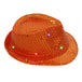 LED Flashing Jazz Cap Unisex Adult Hip Hop Dance Show Jazz Hat Sequins Luminous Costumes Stage Dance Party Halloween Props