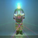 Science Fiction LED Color Burst Light Clothing, Bars and Nightclubs, Fluorescent Helmets, Laser Gloves, LED Props