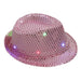 LED Flashing Jazz Cap Unisex Adult Hip Hop Dance Show Jazz Hat Sequins Luminous Costumes Stage Dance Party Halloween Props