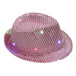 LED Flashing Jazz Cap Unisex Adult Hip Hop Dance Show Jazz Hat Sequins Luminous Costumes Stage Dance Party Halloween Props