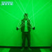 Green Gypsophila Laser Beam LED Stage Gloves, Luminous Costumes, Dance Performance, New, 532Nm, 4Pcs