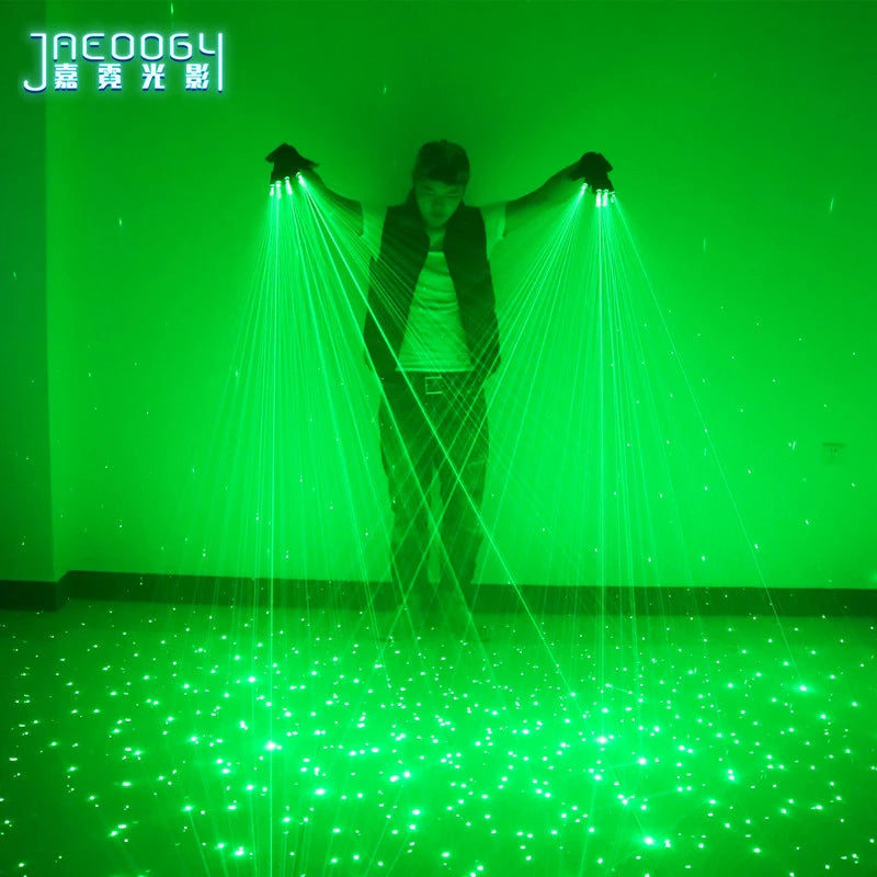 High Quality Green Laser Gloves Concert Bar Luminous Clothing Props Party DJ Singer Dance Luminous Gloves