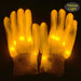 LED Gloves Neon Guantes Glowing Halloween Party Light Props Luminous Flashing Skull Gloves Stage Costume Christmas Supplies