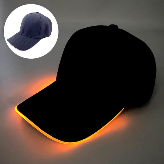 LED Christmas Baseball Hat Christmas Tree Snowman Pattern Men'S and Women'S Baseball Caps Christmas Happy near Year Light Hat