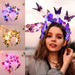Glowing Butterfly Headband with LED Lights Baby Shower Birthday Decorations Girls Butterfly Hairbands Wedding Bridesmaids Gifts