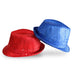 LED Flashing Jazz Cap Unisex Adult Hip Hop Dance Show Jazz Hat Sequins Luminous Costumes Stage Dance Party Halloween Props