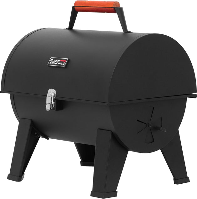 Portable Charcoal Grill with Two 217 Sq. In. Cooking Area, 20-Inch Tabletop BBQ Grill, Outdoor Barbeque Cooking for Camp, Travel, Picnic, Tailgate, Black, CC1619-SC