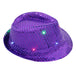 LED Flashing Jazz Cap Unisex Adult Hip Hop Dance Show Jazz Hat Sequins Luminous Costumes Stage Dance Party Halloween Props