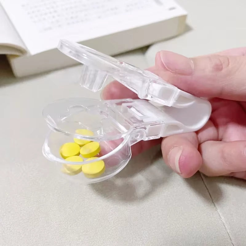1PC Portable Pill Taker Medicine Storage Box anti Pollution Pill Tablet Crusher for Personal Health Care