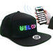 USB Rechargeable Unisex Baseball Cap Bluetooth APP Programmable LED Scrolling Message Display Board Hip Hop Street Snapback Hat