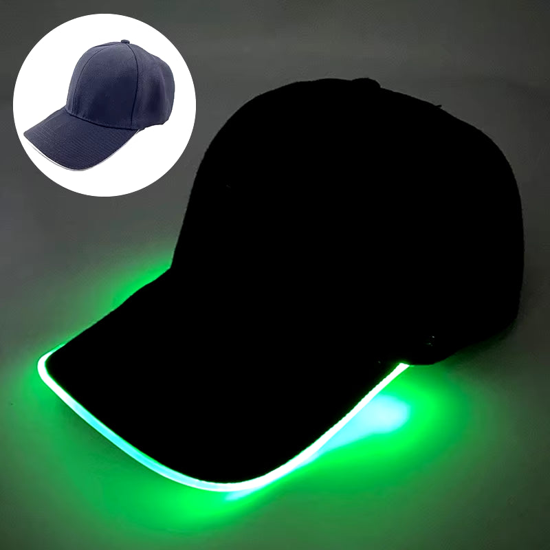 LED Christmas Baseball Hat Christmas Tree Snowman Pattern Men'S and Women'S Baseball Caps Christmas Happy near Year Light Hat