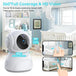 Baby Monitor -3K 5MP Video Baby Monitor with Camera and Audio - Baby Monitor Wifi Smartphone with Night Vision, Video Recording, App Control, Motion Detection/Tracking, 2-Way Audio