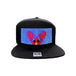 DIY Baseball Cap USB Rechargeable Bluetooth APP Programmable LED Scrolling Message Display Board Hip Hop Street Snapback Hat
