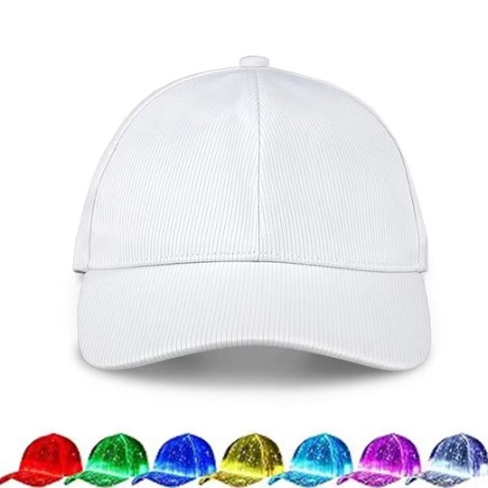 LED Light up Baseball Hat Flashing Glow Rave Party Cap for Hip-Hop Club Bar Stage Performance Fashion Supplies for Women Men